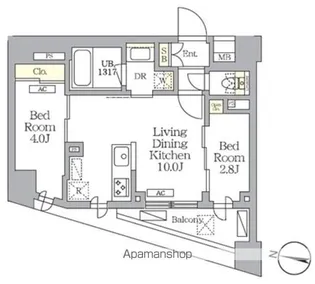NOGATA RESIDENCE【3階】の間取り