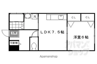 コーポ南城園【3階】の間取り