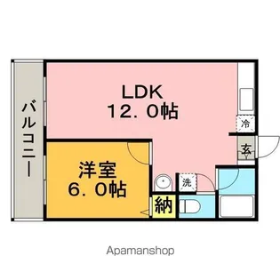 シティハイムミヤハラ【1階】の間取り