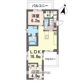 アロン・ド・赤堤【4階】の間取り