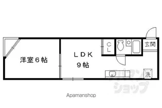ベール太秦【2D号室】の間取り