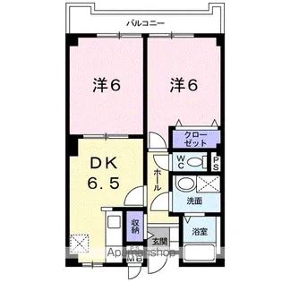 フレグランス焼山【2階】の間取り