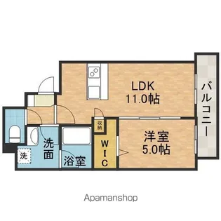 山崎マンション15【4階】の間取り