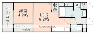 アーク プレイスⅡ【403号室】の間取り