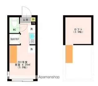 東京都杉並区和泉1丁目【アパート】の間取り