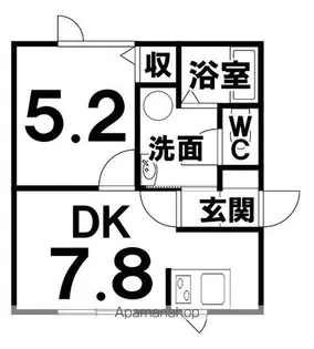 ベーシックⅡ【103号室】の間取り