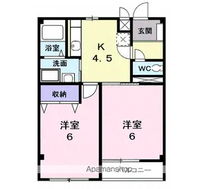 シルキーハイム【2階】の間取り
