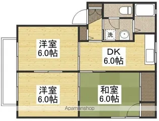 キャトルセゾン B【2階】の間取り