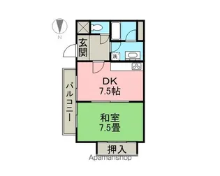 長井マンション【6階】の間取り
