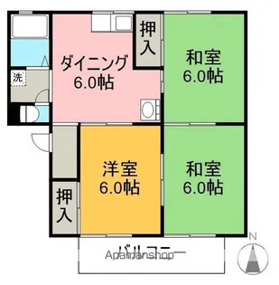 グリーンピア万場 B棟【1階】の間取り