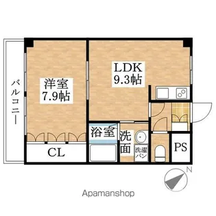 さくらパレス大口【202号室】の間取り