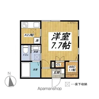 CASA VERDE 氷川台【101号室】の間取り