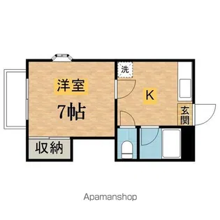 ローズコテージ【201号室】の間取り