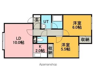 ソフィア稲積【2階】の間取り