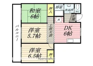 ジーライズ北田園【2階】の間取り