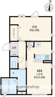 LIEN PAULIER【1階】の間取り