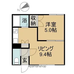 コーポアサヒ【201号室】の間取り