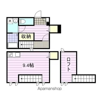 GRANDTIC検見川【1階】の間取り