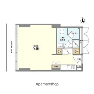 フロンティアレジデンスザタワー品川【17階】の間取り