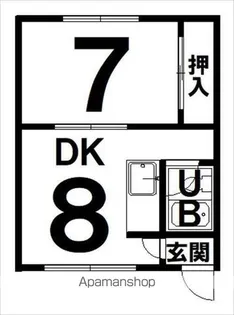 グリーンハイツ【6号室】の間取り