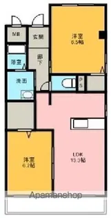 LESTE’O岩崎台【1階】の間取り
