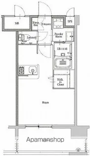 エンクレスト博多駅南STREET【10階】の間取り