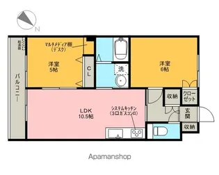 FLAT4【1階】の間取り