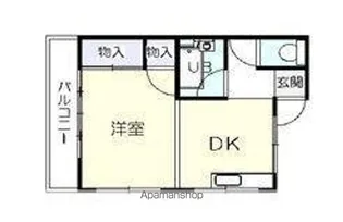 入船マンション【3階】の間取り