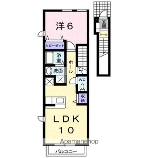 セレーノ A【202号室】の間取り