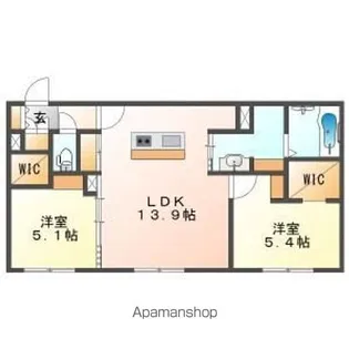 RーFINO宮の沢【3階】の間取り