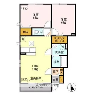 ヴェヌスト C【1階】の間取り