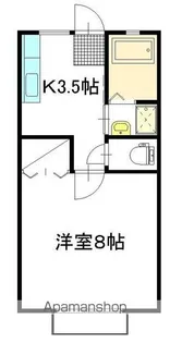 グリーンハイツ大成 A棟【205号室】の間取り