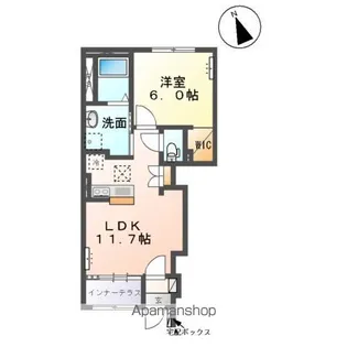 コンフォール弐番館【1階】の間取り