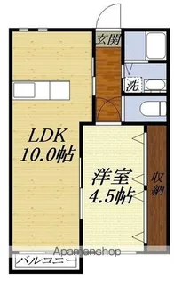 サンビレッジI【102号室】の間取り