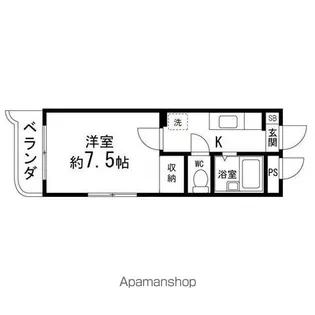 コーポしんし【115号室】の間取り