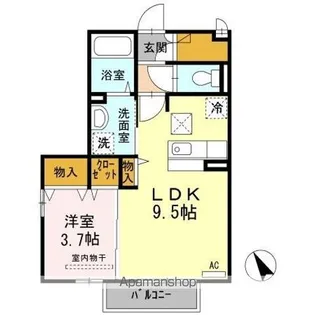 グリーンゲイブルズ【1階】の間取り