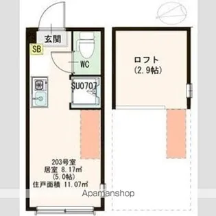 東京都杉並区西荻南1丁目【アパート】の間取り