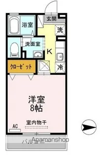 ベルシャトル B棟【1階】の間取り