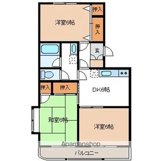 コーポハイネス【201号室】の間取り