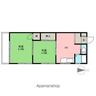 富士和荘【2階】の間取り