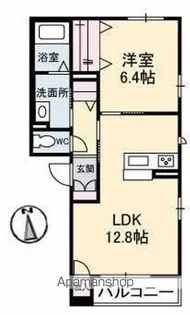 ベレオたまも【2階】の間取り