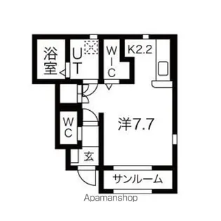 AQUA VILLA Ⅱ【1階】の間取り