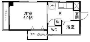 ピースフル一番町駅南(家具家電付)【305号室】の間取り