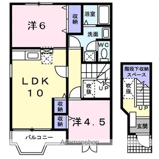 MK堀之内【2階】の間取り