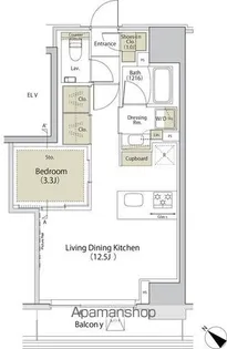 ザ・パークハビオ江古田【8階】の間取り
