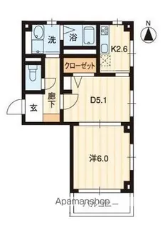 チェリッシュコート【1階】の間取り