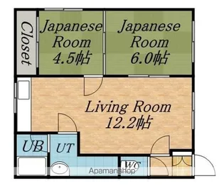 ハイツ寿【1階】の間取り