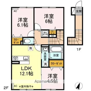 オルキス【2階】の間取り