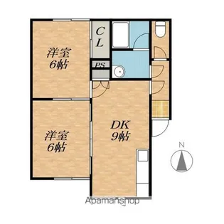 コーポKY【1階】の間取り