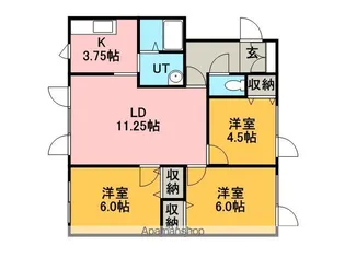 さんろくM【201号室】の間取り